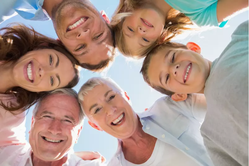 Happy family mailling you